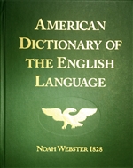 American Dictionary of the English Language, Noah Webster 1828, original facsimile edition (Scratch & Dent)
