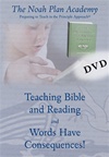 The Noah Plan Academy: Teaching Bible and Reading & Words have Consequences! DVD