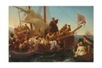 Columbus Poster - Departure of Columbus from Palos in 1492